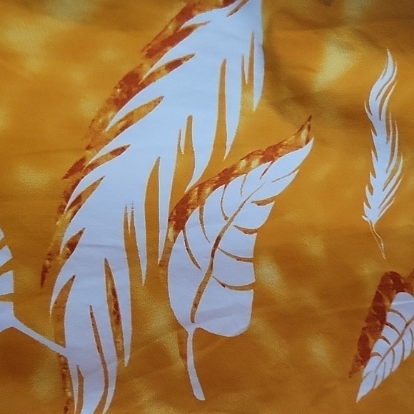 MOJEANS By Maurice Malone Hawaiian 100% Cotton Button Down Shirt Palm Leaves XL - Picture 15 of 16